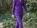 Образ важного дня: Кейт Миддлтон в пурпурном костюме и синих лодочках провела симпозиум