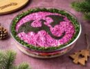 Вегетарианский салат «Селедка под шубой» на год Дракона