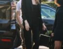 Анджелина Джоли пленила элегантностью: черный костюм она подчеркнула любимой сумочкой