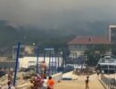 Пожар в районе Абрау-Дюрсо не удается локализовать