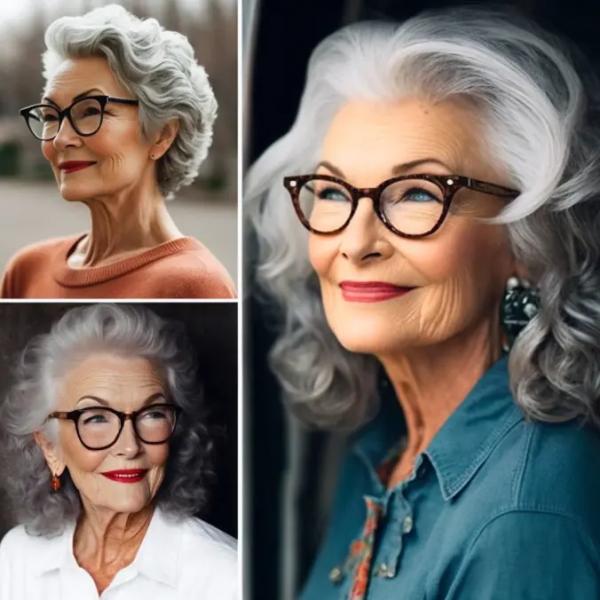 Эти 9 причесок для женщин за 70 и в очках помогут выглядеть молодо и модно