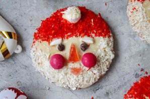Бисквитное печенье "Дед Мороз"