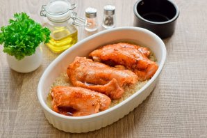 Курица в меде с рисом